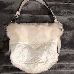 White coach bag